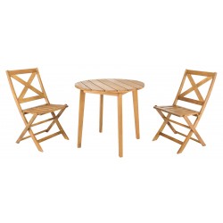 Safavieh Bruna 3 Piece Bistro Set - Natural (PAT7028A)