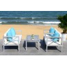 Safavieh Nunzio 4 PC Outdoor Set with Accent Pillows-Grey Wash/White/Light Blue (PAT7031B) Safavieh Nunzio 4 PC Outdoor Set with Accent Pillows-Grey Wash/White/Light Blue (PAT7031B)