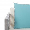 Safavieh Nunzio 4 PC Outdoor Set with Accent Pillows-Grey Wash/White/Light Blue (PAT7031B)