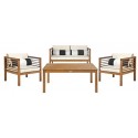 Alda 4 PC Outdoor Set with Accent Pillows Alda 4 PC Outdoor Set with Accent Pillows