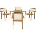 Chante 35.4-inch Dia Round Table 5 Piece Dining Set