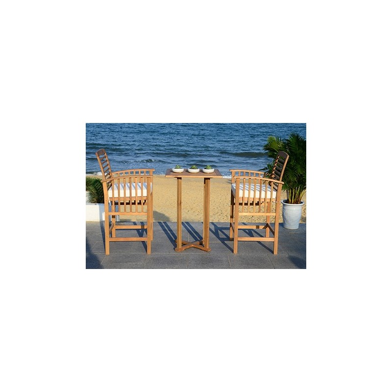 Pate 3 PC Bar 39.8-inch H Table Bistro Set