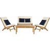 Chaston 4 PC Outdoor Living Set with Accent Pillows Chaston 4 PC Outdoor Living Set with Accent Pillows
