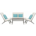 Chaston 4 PC Outdoor Living Set with Accent Pillows