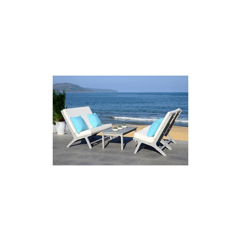 Chaston 4 PC Outdoor Living Set with Accent Pillows