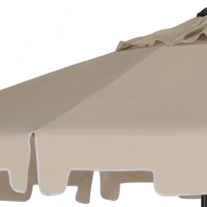 UV Resistant Zimmerman 9 FT Crank Market Push Button Tilt Umbrella with Flap