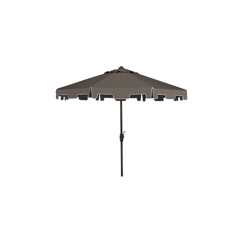 UV Resistant Zimmerman 9 FT Crank Market Push Button Tilt Umbrella with Flap