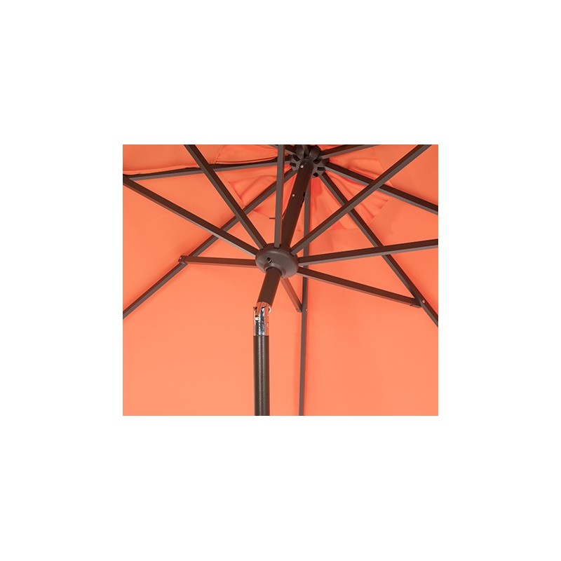 UV Resistant Zimmerman 9 FT Crank Market Push Button Tilt Umbrella with Flap