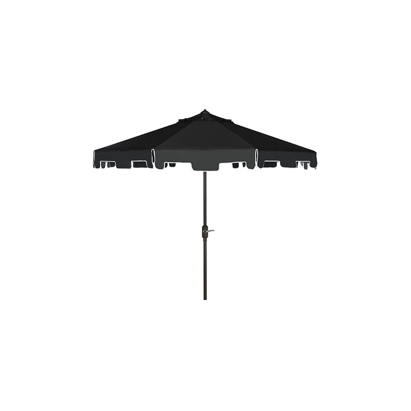 UV Resistant Zimmerman 9 FT Crank Market Push Button Tilt Umbrella with Flap