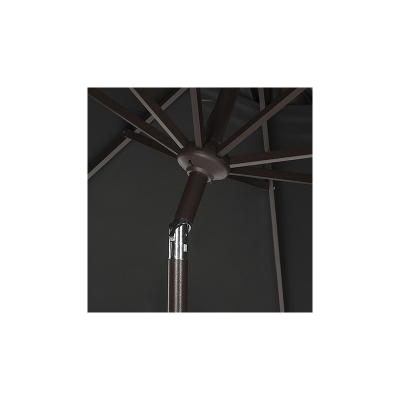 UV Resistant Zimmerman 9 FT Crank Market Push Button Tilt Umbrella with Flap