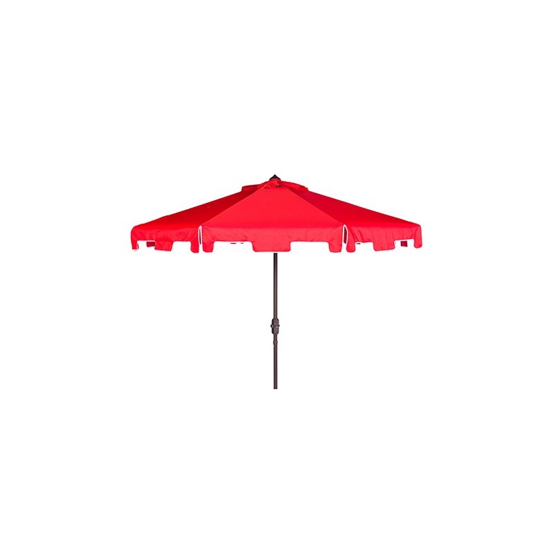 UV Resistant Zimmerman 9 FT Crank Market Push Button Tilt Umbrella with Flap