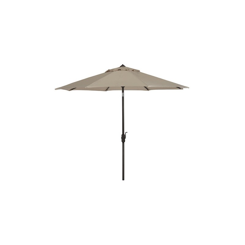 Safavieh Ortega 9 FT Auto Tilt UV Resistant Crank Umbrella - Beige (PAT8001A)