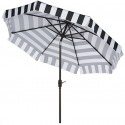 Safavieh Elsa Fashion Line 9FT UV Resistant Auto Tilt Umbrella - Black/White (PAT8003A)