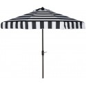 Safavieh Elsa Fashion Line 9FT UV Resistant Auto Tilt Umbrella - Black/White (PAT8003A)