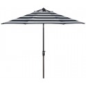 Safavieh Iris Fashion Line 9FT UV Resistant Auto Tilt Umbrella - Black/White (PAT8004A)