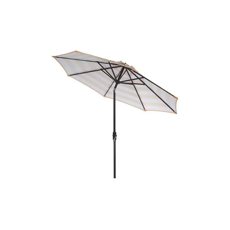 Safavieh Iris Fashion Line 9FT UV Resistant Auto Tilt Umbrella - Orange/White (PAT8004C)