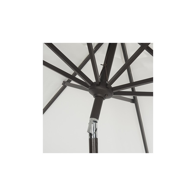 Safavieh City Fashion 9FT UV Resistant Auto Tilt Umbrella - Beige/Navy (PAT8005A)