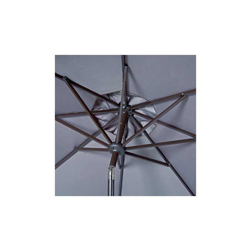 Milan Fringe 9ft Crank Outdoor Push Button Tilt Umbrella