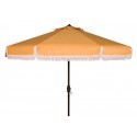 Milan Fringe 9ft Crank Outdoor Push Button Tilt Umbrella