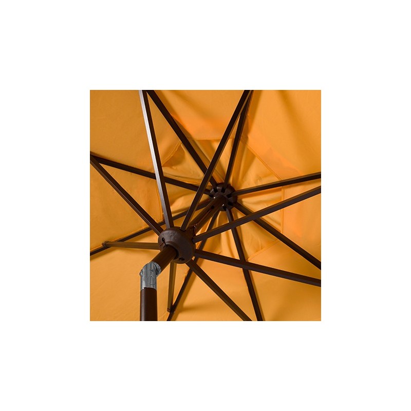 Milan Fringe 9ft Crank Outdoor Push Button Tilt Umbrella