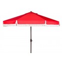 Milan Fringe 9ft Crank Outdoor Push Button Tilt Umbrella