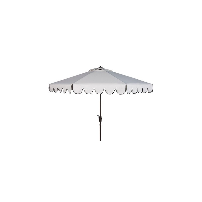 Venice Single Scallop 9ft Crank Outdoor Push Button Tilt Umbrella Venice Single Scallop 9ft Crank Outdoor Push Button Tilt Umbrella