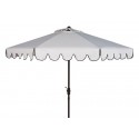 Venice Single Scallop 9ft Crank Outdoor Push Button Tilt Umbrella