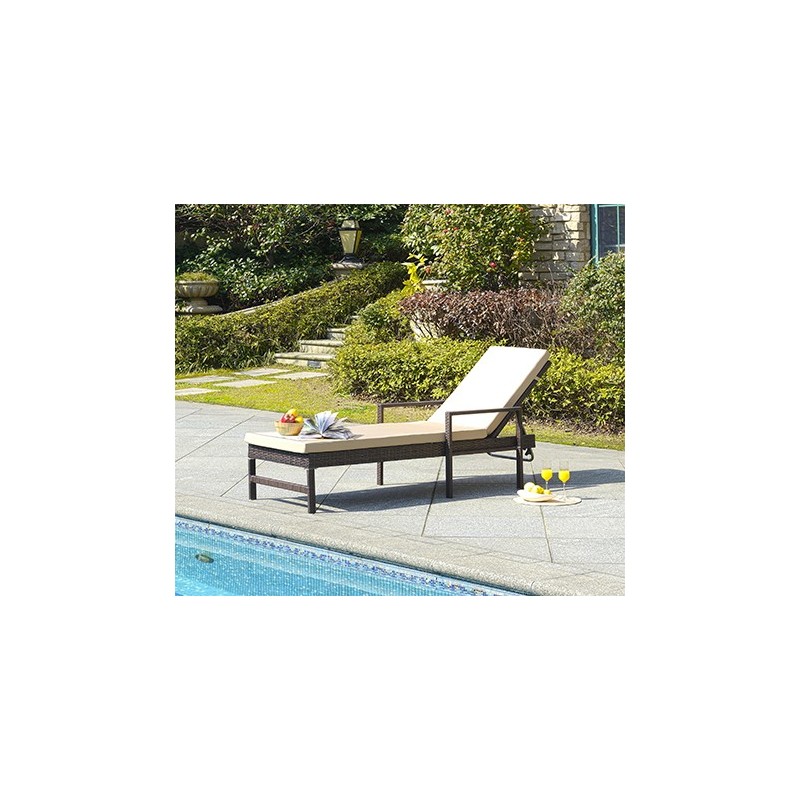 Alma Rattan Sun Lounger