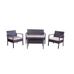 Mattia 4 Piece Rattan Living Set