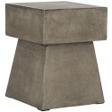 Zen Indoor/Outdoor Mushroom Modern Concrete 18.1-inch H Accent Table