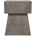 Zen Indoor/Outdoor Mushroom Modern Concrete 18.1-inch H Accent Table