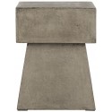 Zen Indoor/Outdoor Mushroom Modern Concrete 18.1-inch H Accent Table