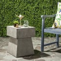 Zen Indoor/Outdoor Mushroom Modern Concrete 18.1-inch H Accent Table