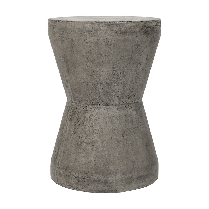 Torre Indoor/Outdoor Modern Concrete 17.3-inch H Accent Table