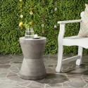 Torre Indoor/Outdoor Modern Concrete 17.3-inch H Accent Table