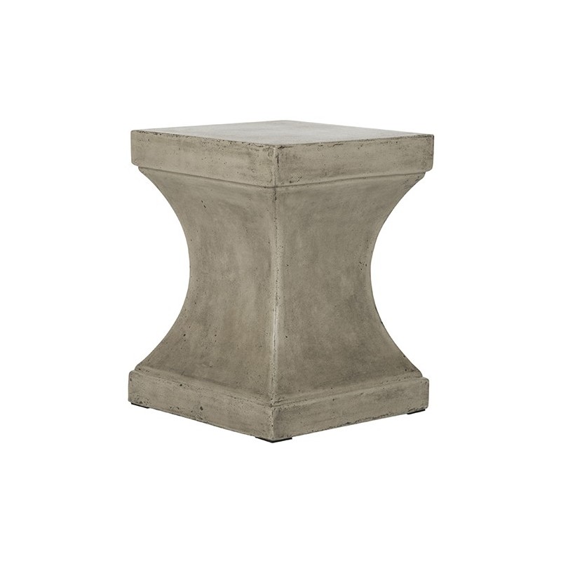 Curby Indoor/Outdoor Modern Concrete 17.7-inch H Accent Table