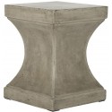Curby Indoor/Outdoor Modern Concrete 17.7-inch H Accent Table