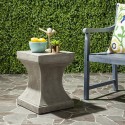 Curby Indoor/Outdoor Modern Concrete 17.7-inch H Accent Table