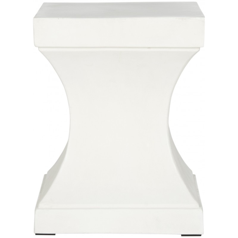 Safavieh Curby Indoor/Outdoor Modern Concrete 17.7-inch H Accent Table - Ivory (VNN1002B)