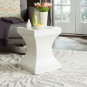 Safavieh Curby Indoor/Outdoor Modern Concrete 17.7-inch H Accent Table - Ivory (VNN1002B)