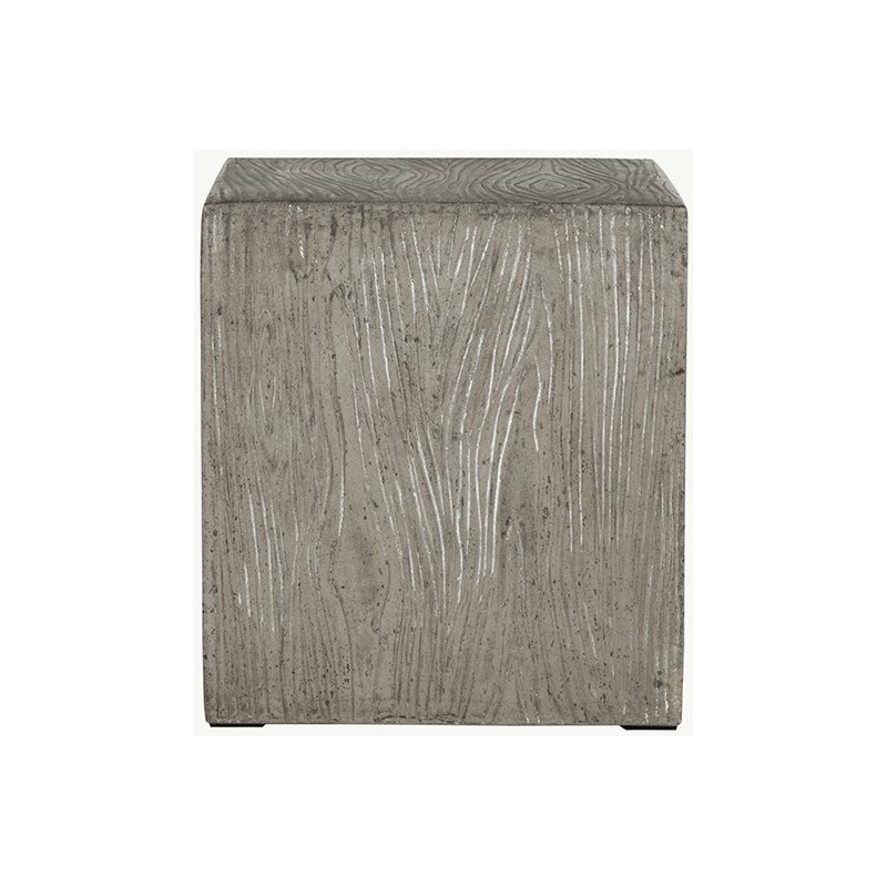 Safavieh Cube Indoor/Outdoor Modern Concrete 16.5-inch H Accent Table - Dark Grey (VNN1003A)