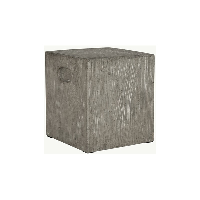 Safavieh Cube Indoor/Outdoor Modern Concrete 16.5-inch H Accent Table - Dark Grey (VNN1003A)