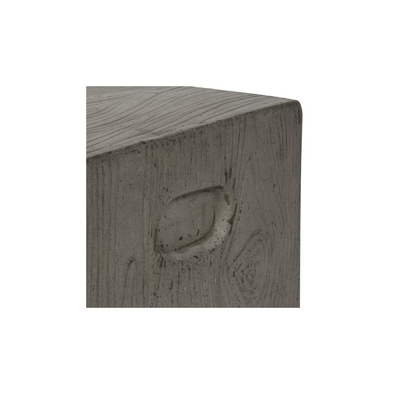 Safavieh Cube Indoor/Outdoor Modern Concrete 16.5-inch H Accent Table - Dark Grey (VNN1003A)