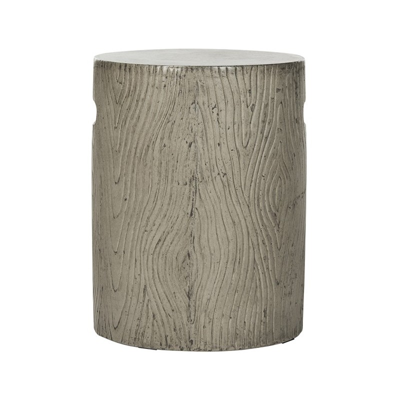 Safavieh Trunk Indoor/Outdoor Modern Concrete Round 16.5-inch H Accent Table - Dark Grey (VNN1004A)