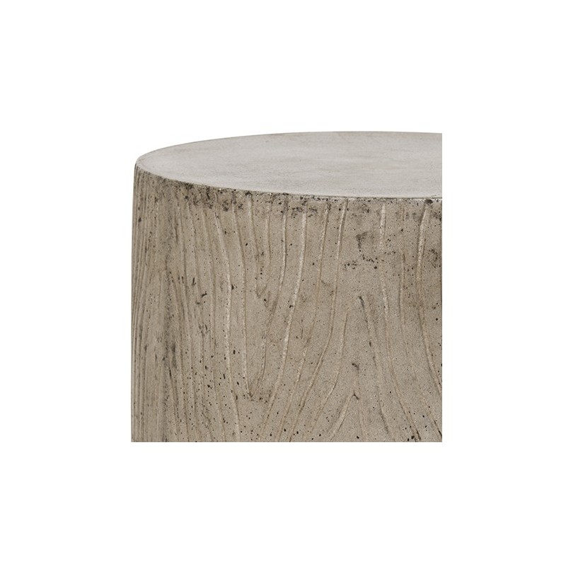 Safavieh Trunk Indoor/Outdoor Modern Concrete Round 16.5-inch H Accent Table - Dark Grey (VNN1004A)