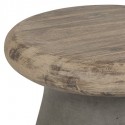 Safavieh Button Indoor/Outdoor Modern Concrete Round 18.1-inch H Accent Table-Dark Grey (VNN1005A)