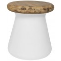 Safavieh Button Indoor/Outdoor Modern Concrete Round 18.1-inch H Accent Table - Ivory (VNN1005B)