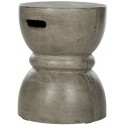 Safavieh Haruki Indoor/Outdoor Modern Concrete Round 17.7-inch H Accent Table - Dark Grey (VNN1006A)