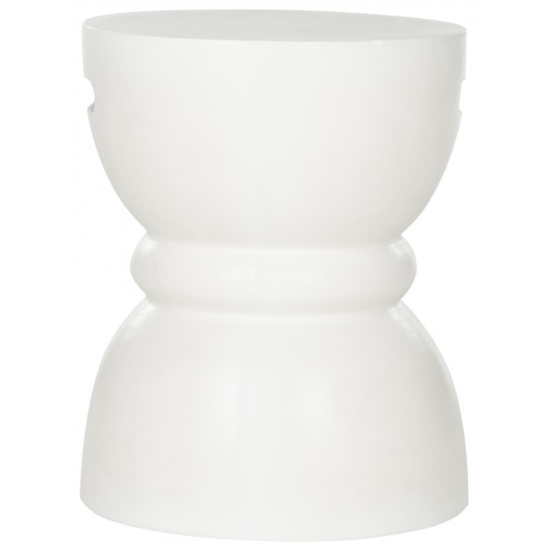 Safavieh Haruki Indoor/Outdoor Modern Concrete Round 17.7-inch H Accent Table - Ivory (VNN1006B)