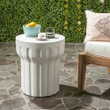 Safavieh Vesta Indoor/Outdoor Modern Concrete Round 15.3-inch Dia Accent Table - Ivory (VNN1009B)